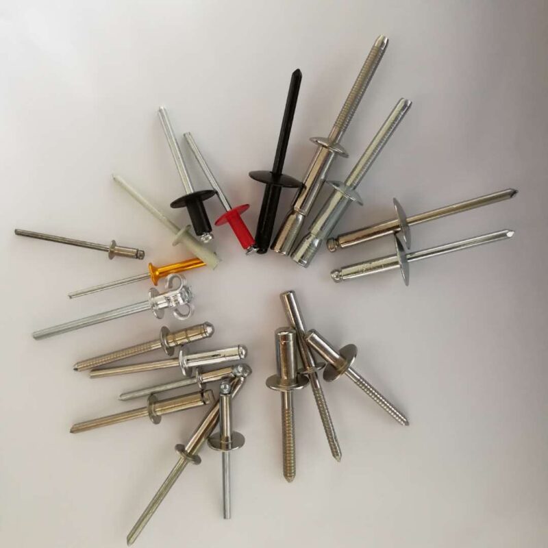 不銹鋼鋁鐵彩色 開口封閉大帽檐 抽芯鉚釘